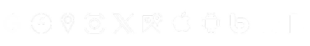 Google, Facebook, Trustpilot, and other platform logos representing online reputation and Local SEO marketing in Dubai.